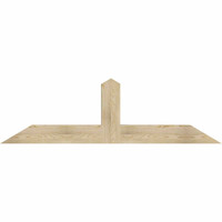 72"W x 21"H x 06"D x 6"F, 07/12 Pitch, Portland Rough Sawn Timber Gable Bracket, Douglas Fir