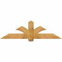 72"W x 21"H x 06"D x 6"F, 07/12 Pitch, Redmond Rough Sawn Timber Gable Bracket, Western Red Cedar