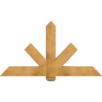 60"W x 32"H x 5 1/2"D x 5 1/2"F, 13/12 Pitch, Kennewick Smooth Timber Gable Bracket, Western Red Cedar