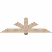 72"W x 21"H x 5 1/2"D x 5 1/2"F, 07/12 Pitch, Redmond Smooth Timber Gable Bracket, Douglas Fir