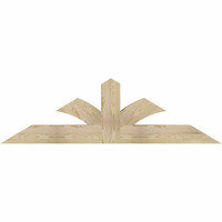 72"W x 21"H x 06"D x 6"F, 07/12 Pitch, Richland Rough Sawn Timber Gable Bracket, Douglas Fir