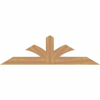 72"W x 21"H x 5 1/2"D x 5 1/2"F, 07/12 Pitch, Richland Smooth Timber Gable Bracket, Western Red Cedar