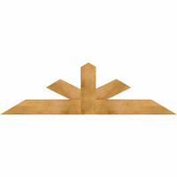 72"W x 21"H x 06"D x 6"F, 07/12 Pitch, Saratoga Rough Sawn Timber Gable Bracket, Western Red Cedar