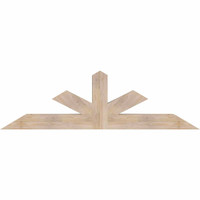 72"W x 21"H x 5 1/2"D x 5 1/2"F, 07/12 Pitch, Saratoga Smooth Timber Gable Bracket, Douglas Fir