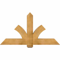 60"W x 32"H x 06"D x 6"F, 13/12 Pitch, Redmond Rough Sawn Timber Gable Bracket, Western Red Cedar