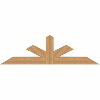 72"W x 21"H x 5 1/2"D x 5 1/2"F, 07/12 Pitch, Saratoga Smooth Timber Gable Bracket, Western Red Cedar
