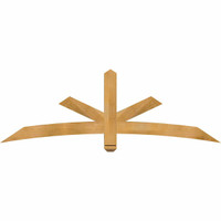 72"W x 24"H x 04"D x 4"F, 08/12 Pitch, Alberta Rough Sawn Timber Gable Bracket, Western Red Cedar