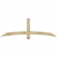 72"W x 24"H x 04"D x 4"F, 08/12 Pitch, Bellingham Rough Sawn Timber Gable Bracket, Douglas Fir