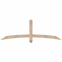 72"W x 24"H x 3 1/2"D x 3 1/2"F, 08/12 Pitch, Bellingham Smooth Timber Gable Bracket, Douglas Fir