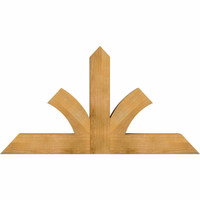 60"W x 32"H x 06"D x 6"F, 13/12 Pitch, Richland Rough Sawn Timber Gable Bracket, Western Red Cedar