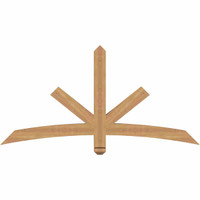 60"W x 30"H x 3 1/2"D x 3 1/2"F, 12/12 Pitch, Alberta Smooth Timber Gable Bracket, Western Red Cedar