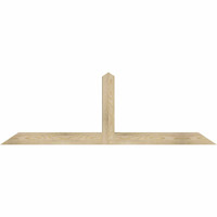 72"W x 24"H x 04"D x 4"F, 08/12 Pitch, Portland Rough Sawn Timber Gable Bracket, Douglas Fir