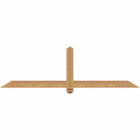 72"W x 21"H x 3 1/2"D x 3 1/2"F, 07/12 Pitch, Eugene Smooth Timber Gable Bracket, Western Red Cedar