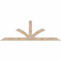 72"W x 24"H x 3 1/2"D x 3 1/2"F, 08/12 Pitch, Richland Smooth Timber Gable Bracket, Douglas Fir