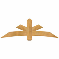 72"W x 24"H x 04"D x 6"F, 08/12 Pitch, Alberta Rough Sawn Timber Gable Bracket, Western Red Cedar