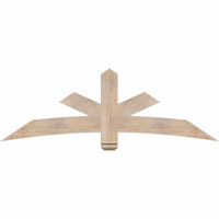 72"W x 24"H x 3 1/2"D x 5 1/2"F, 08/12 Pitch, Alberta Smooth Timber Gable Bracket, Douglas Fir