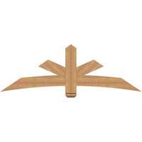 72"W x 24"H x 3 1/2"D x 5 1/2"F, 08/12 Pitch, Alberta Smooth Timber Gable Bracket, Western Red Cedar