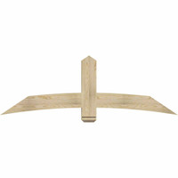 72"W x 24"H x 04"D x 6"F, 08/12 Pitch, Bellingham Rough Sawn Timber Gable Bracket, Douglas Fir