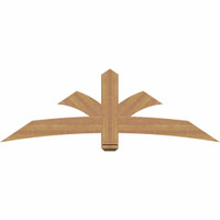 72"W x 24"H x 3 1/2"D x 5 1/2"F, 08/12 Pitch, Davenport Smooth Timber Gable Bracket, Western Red Cedar