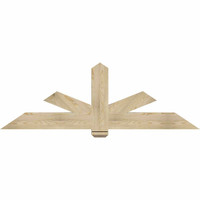 72"W x 24"H x 04"D x 6"F, 08/12 Pitch, Kennewick Rough Sawn Timber Gable Bracket, Douglas Fir