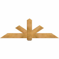 72"W x 24"H x 04"D x 6"F, 08/12 Pitch, Kennewick Rough Sawn Timber Gable Bracket, Western Red Cedar