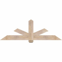 72"W x 24"H x 3 1/2"D x 5 1/2"F, 08/12 Pitch, Kennewick Smooth Timber Gable Bracket, Douglas Fir