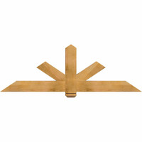 72"W x 24"H x 3 1/2"D x 5 1/2"F, 08/12 Pitch, Kennewick Smooth Timber Gable Bracket, Western Red Cedar