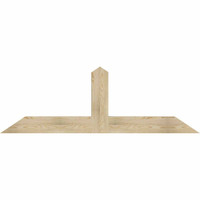 72"W x 24"H x 04"D x 6"F, 08/12 Pitch, Portland Rough Sawn Timber Gable Bracket, Douglas Fir