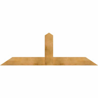 72"W x 24"H x 04"D x 6"F, 08/12 Pitch, Portland Rough Sawn Timber Gable Bracket, Western Red Cedar