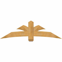 72"W x 21"H x 04"D x 6"F, 07/12 Pitch, Davenport Rough Sawn Timber Gable Bracket, Western Red Cedar