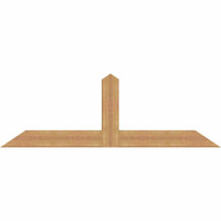 72"W x 24"H x 3 1/2"D x 5 1/2"F, 08/12 Pitch, Portland Smooth Timber Gable Bracket, Western Red Cedar