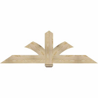 72"W x 24"H x 04"D x 6"F, 08/12 Pitch, Redmond Rough Sawn Timber Gable Bracket, Douglas Fir