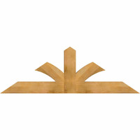72"W x 24"H x 04"D x 6"F, 08/12 Pitch, Richland Rough Sawn Timber Gable Bracket, Western Red Cedar