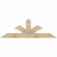 72"W x 24"H x 04"D x 6"F, 08/12 Pitch, Richland Rough Sawn Timber Gable Bracket, Douglas Fir