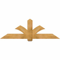 72"W x 24"H x 04"D x 6"F, 08/12 Pitch, Redmond Rough Sawn Timber Gable Bracket, Western Red Cedar