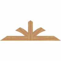 72"W x 24"H x 3 1/2"D x 5 1/2"F, 08/12 Pitch, Richland Smooth Timber Gable Bracket, Western Red Cedar