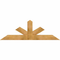 72"W x 24"H x 04"D x 6"F, 08/12 Pitch, Saratoga Rough Sawn Timber Gable Bracket, Western Red Cedar
