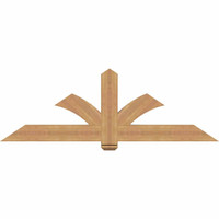 72"W x 24"H x 3 1/2"D x 5 1/2"F, 08/12 Pitch, Redmond Smooth Timber Gable Bracket, Western Red Cedar