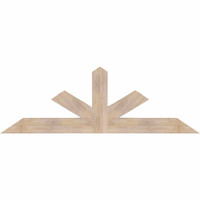 72"W x 24"H x 3 1/2"D x 5 1/2"F, 08/12 Pitch, Saratoga Smooth Timber Gable Bracket, Douglas Fir