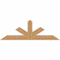 72"W x 24"H x 3 1/2"D x 5 1/2"F, 08/12 Pitch, Saratoga Smooth Timber Gable Bracket, Western Red Cedar