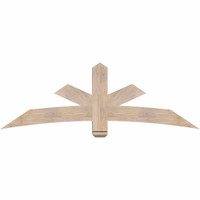 72"W x 24"H x 5 1/2"D x 5 1/2"F, 08/12 Pitch, Alberta Smooth Timber Gable Bracket, Douglas Fir