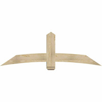 72"W x 24"H x 06"D x 6"F, 08/12 Pitch, Bellingham Rough Sawn Timber Gable Bracket, Douglas Fir