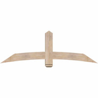 72"W x 24"H x 5 1/2"D x 5 1/2"F, 08/12 Pitch, Bellingham Smooth Timber Gable Bracket, Douglas Fir