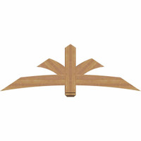 72"W x 24"H x 5 1/2"D x 5 1/2"F, 08/12 Pitch, Davenport Smooth Timber Gable Bracket, Western Red Cedar