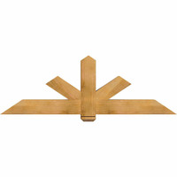 72"W x 24"H x 06"D x 6"F, 08/12 Pitch, Kennewick Rough Sawn Timber Gable Bracket, Western Red Cedar