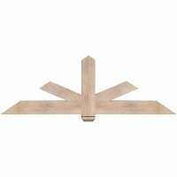 72"W x 24"H x 5 1/2"D x 5 1/2"F, 08/12 Pitch, Kennewick Smooth Timber Gable Bracket, Douglas Fir