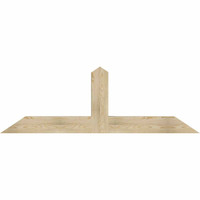 72"W x 24"H x 06"D x 6"F, 08/12 Pitch, Portland Rough Sawn Timber Gable Bracket, Douglas Fir