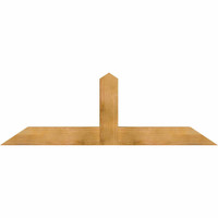 72"W x 24"H x 06"D x 6"F, 08/12 Pitch, Portland Rough Sawn Timber Gable Bracket, Western Red Cedar