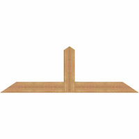 72"W x 24"H x 5 1/2"D x 5 1/2"F, 08/12 Pitch, Portland Smooth Timber Gable Bracket, Western Red Cedar