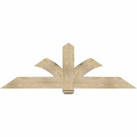 72"W x 24"H x 06"D x 6"F, 08/12 Pitch, Redmond Rough Sawn Timber Gable Bracket, Douglas Fir